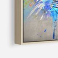 Obraz w ramie 50x70 - Kolory Kreatywnej Koncepcji - abstrakcyjna grafika, szkic żarówki - rama drewno