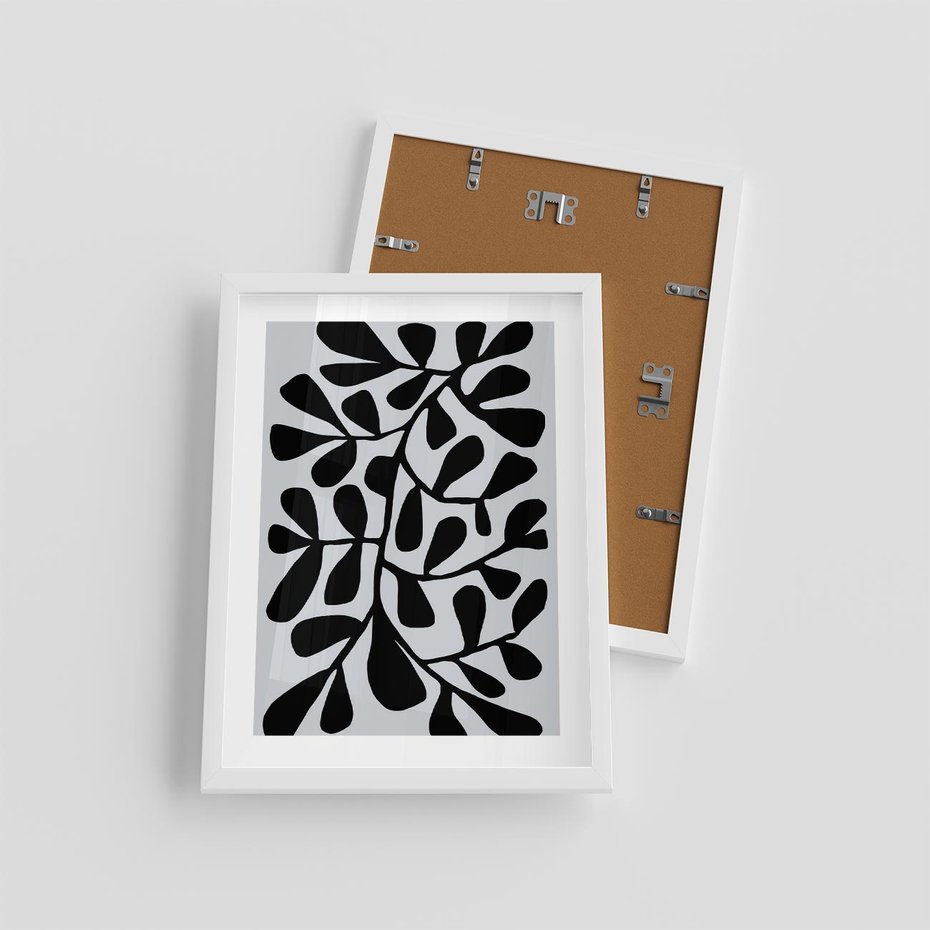 Plakat w ramie 30x40 - Echa Wyobraźni - matisse, sztuka nowoczesna - rama biała