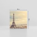 Obraz na płótnie 70x70 - Paryż: Wieża Eiffla w blasku - Wieża, Eiffla