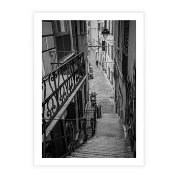 Plakat bez ramy 40x50 - Magiczne spacery - uliczka, perspektywa