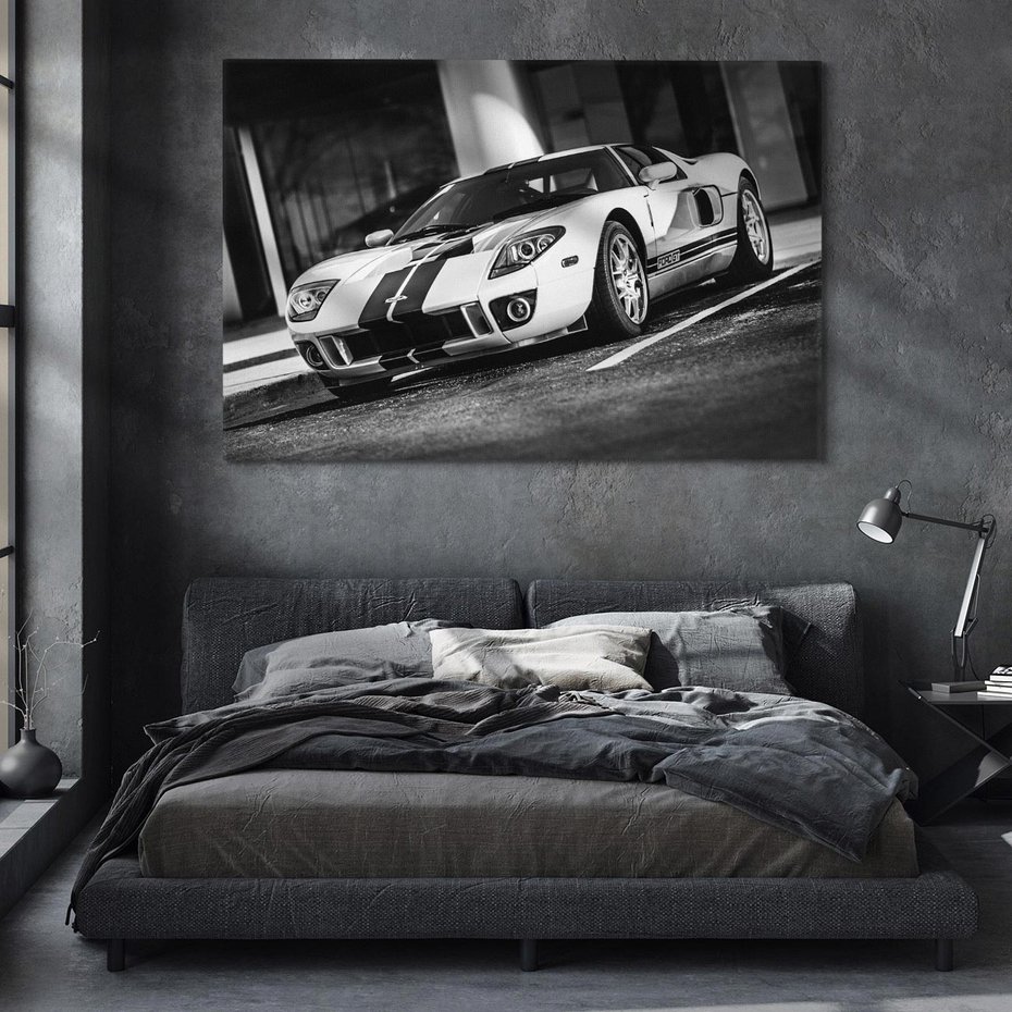 Obraz na płótnie 70x50 - Ford GT moc i elegancja - Ford GT, samochód