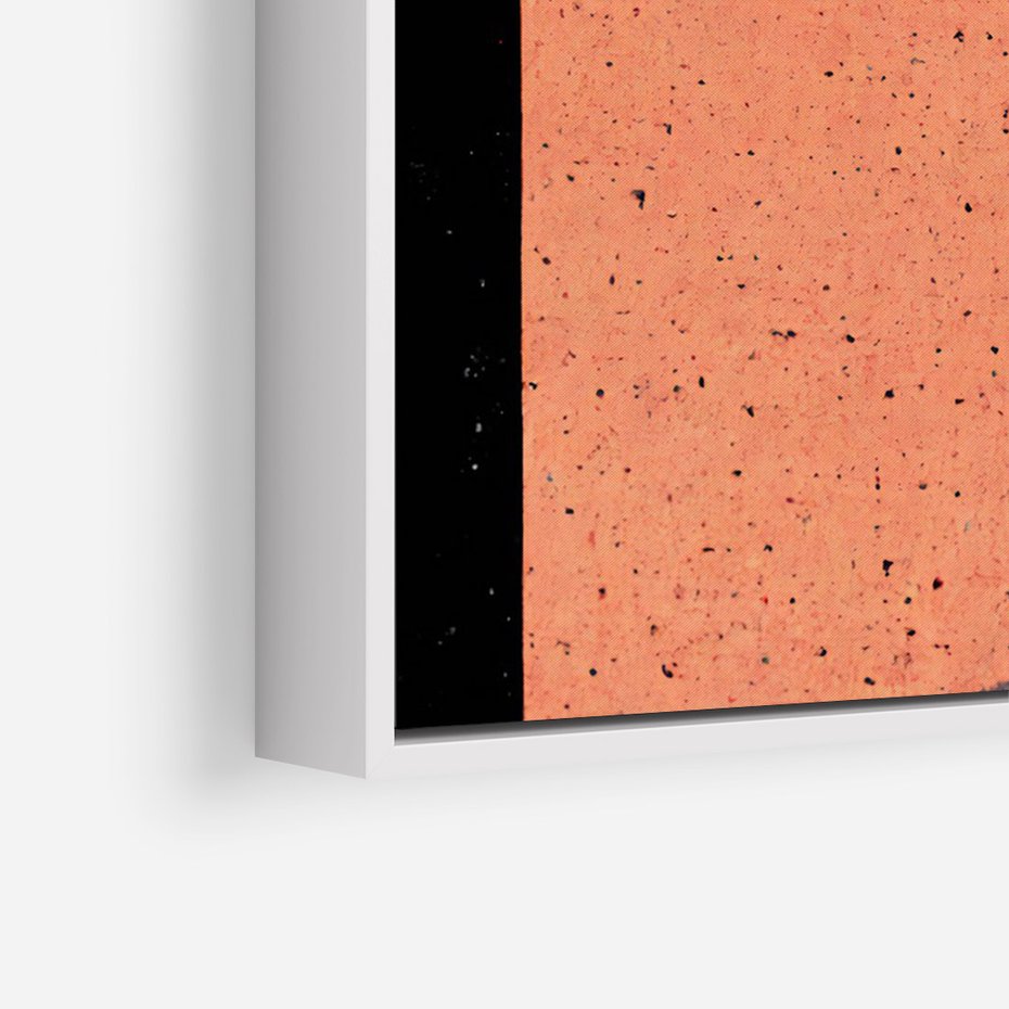 Obraz w ramie 50x70 - Loftowa Harmonia - abstrakcja, styl loftowy - rama biała