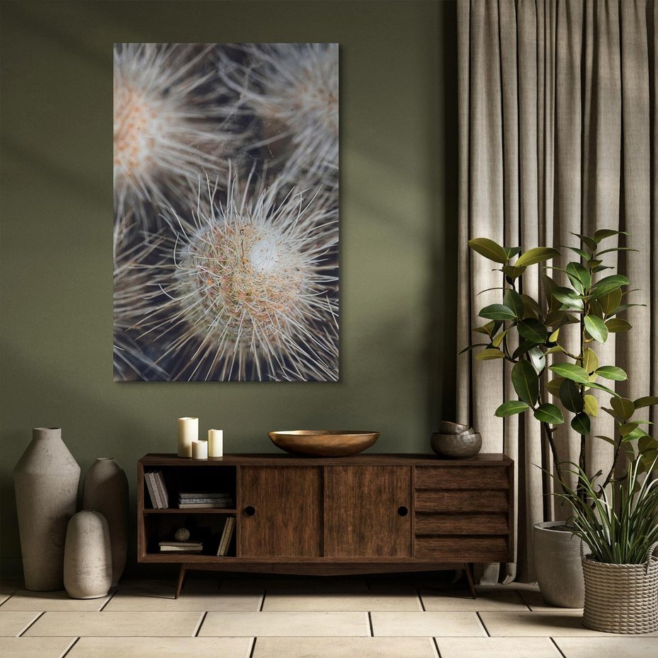 Obraz na płótnie 80x120 - Ulotna Piękność Natury - makro, dmuchawce