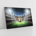Obraz na płótnie 70x50 - Piłka nożna na stadionie: Pasja sportu - stadion, piłka