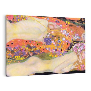 Obraz na płótnie 120x80 - "Water Serpents II" (1907) Gustav Klimt - Reprodukcja - reprodukcja, obraz na płótnie