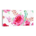 Obraz na płótnie 120x60 - Delikatna Akwarela - kwiaty, akwarela