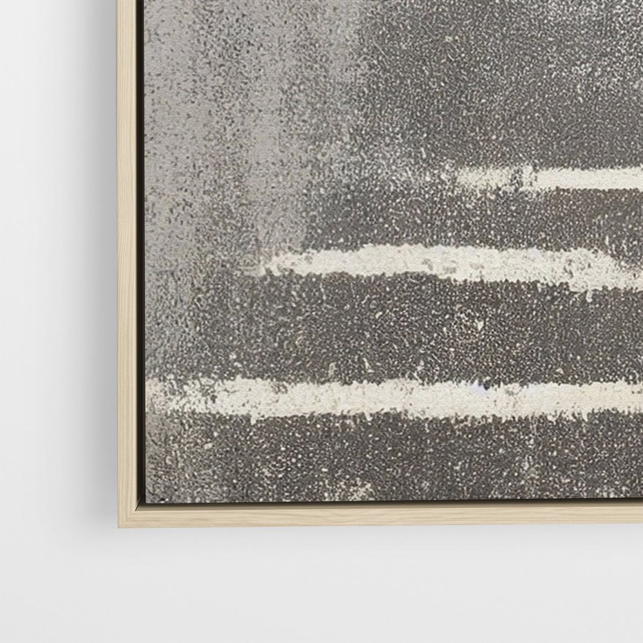 Obraz w ramie 80x120 - Malowane impresje zmysłów - abstrakcyjne plamy, linie - rama drewno