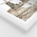 Plakat w ramie 40x50 - Wiejskie Młyny: Rustykalna Fotografia - młyny, rustykalna fotografia - rama biała