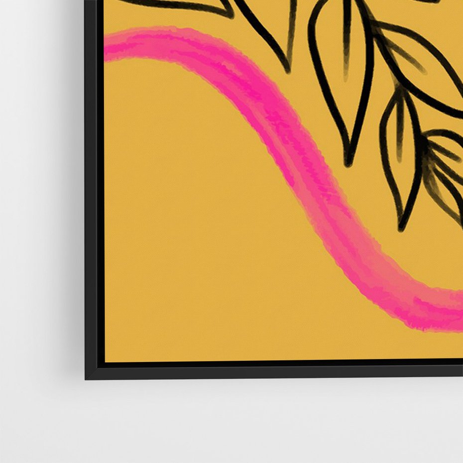 Obraz w ramie 70x100 - Wnętrza Form - abstrakcyjna kompozycja, różne tekstury - rama czarna