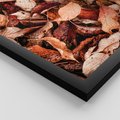 Zestaw obrazy w ramie 50x70 galeria - Jesienny, las, liście - rama czarna