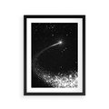 Plakat w ramie 30x40 - Kometa wśród gwiazd - kometa, gwiazdy - rama czarna