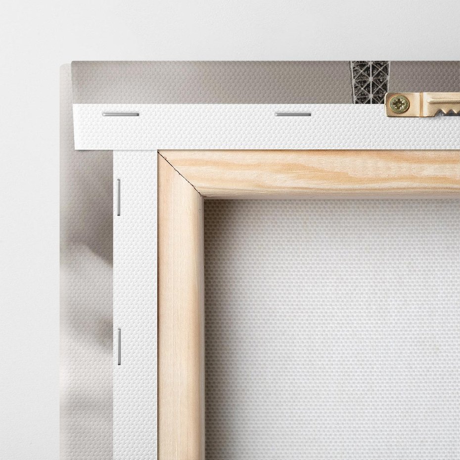 Obraz na płótnie 80x120 - Mgiełka Eiffla - Paryż, Eiffla