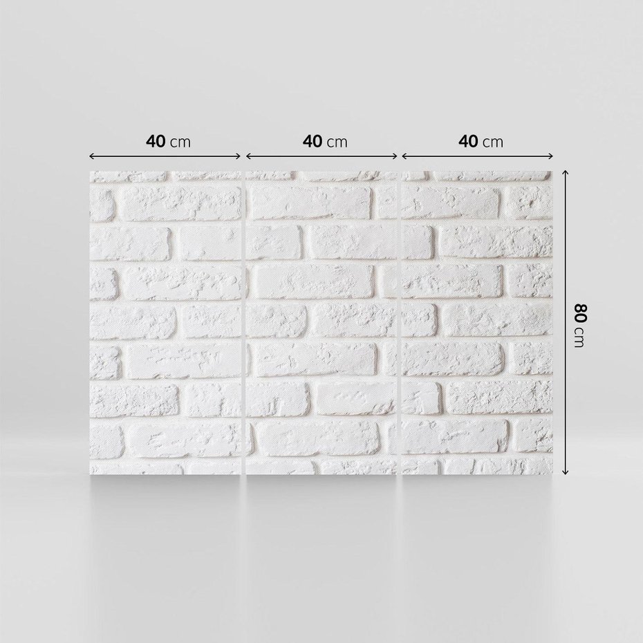 Obraz na płótnie 120x80 - Wymiarowa Struktura - ściana, cegła