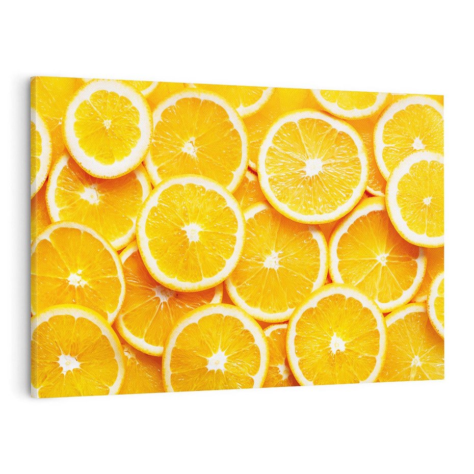 Obraz na płótnie 120x80 - Wyrazista moc pomarańczy - pomarańcze, owoce
