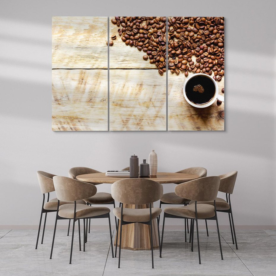 Obraz na płótnie 120x80 - Chwila przy filiżance kawy - kawa, filiżanka