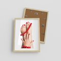 Plakat w ramie 30x40 - Manicure spa: piękno i relaks - manicure, spa - rama drewno