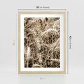 Plakat w ramie 30x40 - Zbliżenie na Kłosy Zboża - zboża, kłosy zboża - rama drewno