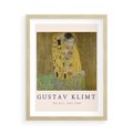 Plakat w ramie 50x70 - Sztuka Klimta - gustav klimt, pocałunek - rama drewno