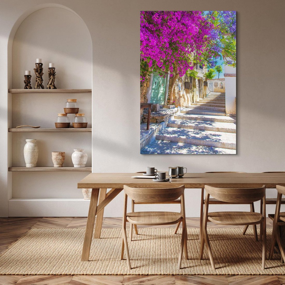 Obraz na płótnie 70x100 - Urok Zaklętej Przestrzeni - uliczka, perspektywa