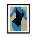 Plakat w ramie 50x70 - Zaklęta Kompozycja - abstrakcyjny plakat, nowoczesna sztuka - rama czarna