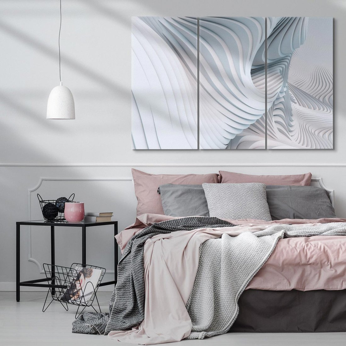 Obraz na płótnie 120x80 - Abstrakcyjne Przestrzenie - geometria, 3D