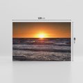 Obraz na płótnie 120x80 - Zachód Słońca Nad Morzem - zachód słońca,