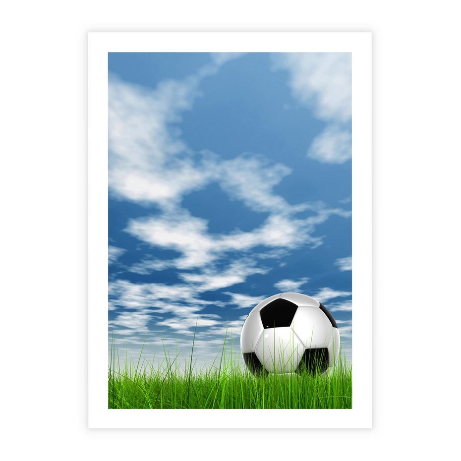 Plakat bez ramy 40x50 - Piłkarska Pasja - piłka, nożna