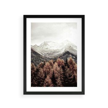 Plakat w ramie 50x70 - Jesienna Przyroda - góry, jesień - rama czarna