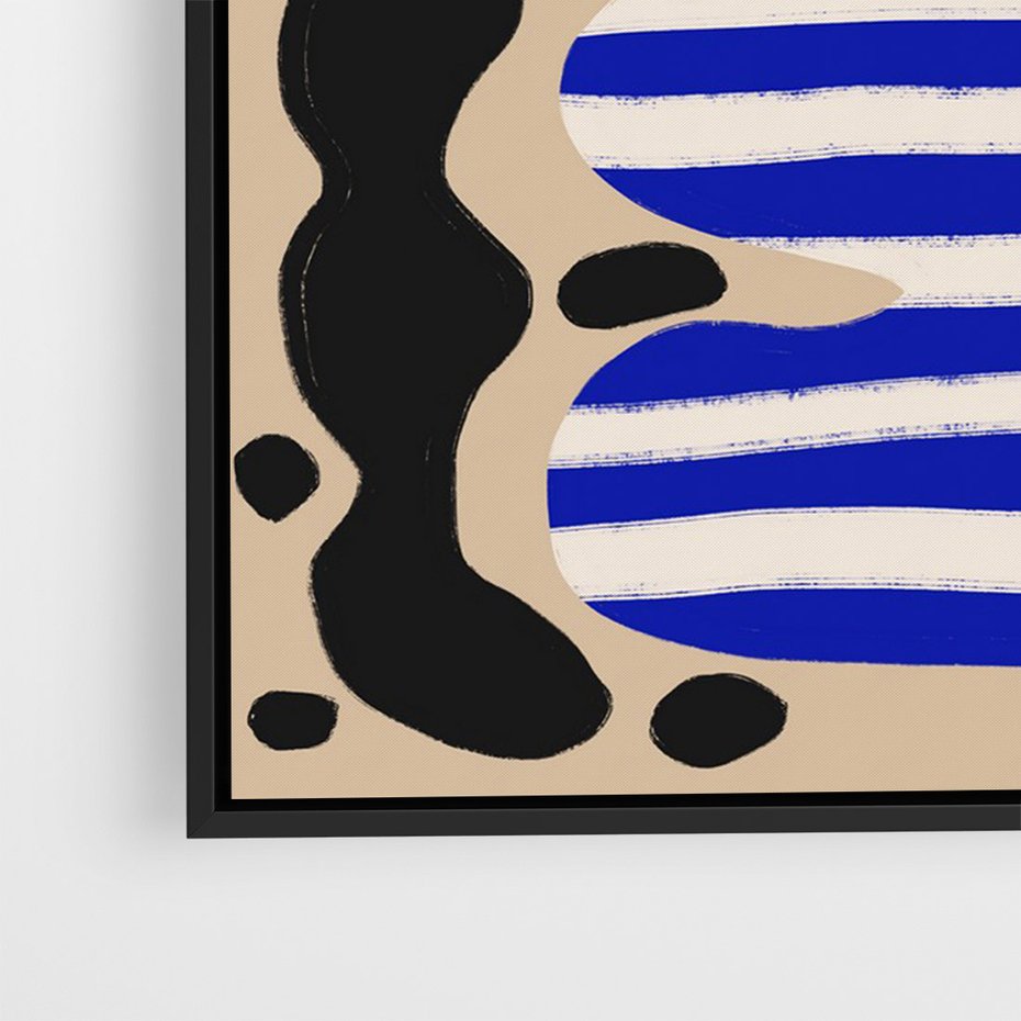 Obraz w ramie 70x100 - Boho Wizje - abstrakcyjny plakat, ciekawe formy - rama czarna