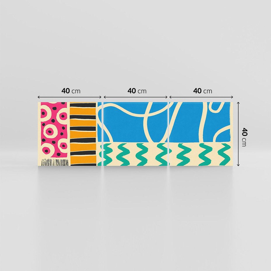 Obraz na płótnie 120x40 - Etno Boho - etno ornamenty, boho klimat