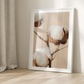 Plakat bez ramy 30x40 - Bawełniana melancholia - bawełna, suche
