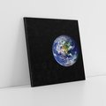 Obraz na płótnie 50x50 - Magiczne kosmiczne krajobrazy: ziemia i gwiazdy - kosmos, ziemia
