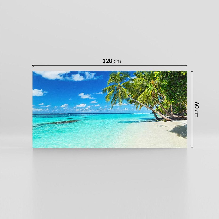 Obraz na płótnie 120x60 - Rajskie plaże na Malediwach - Malediwy, plaża