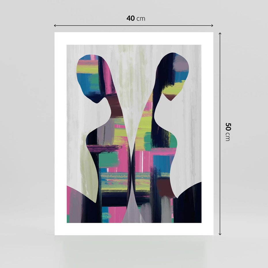 Plakat bez ramy 40x50 - Nowa Era - abstrakcyjny plakat, nowoczesna sztuka