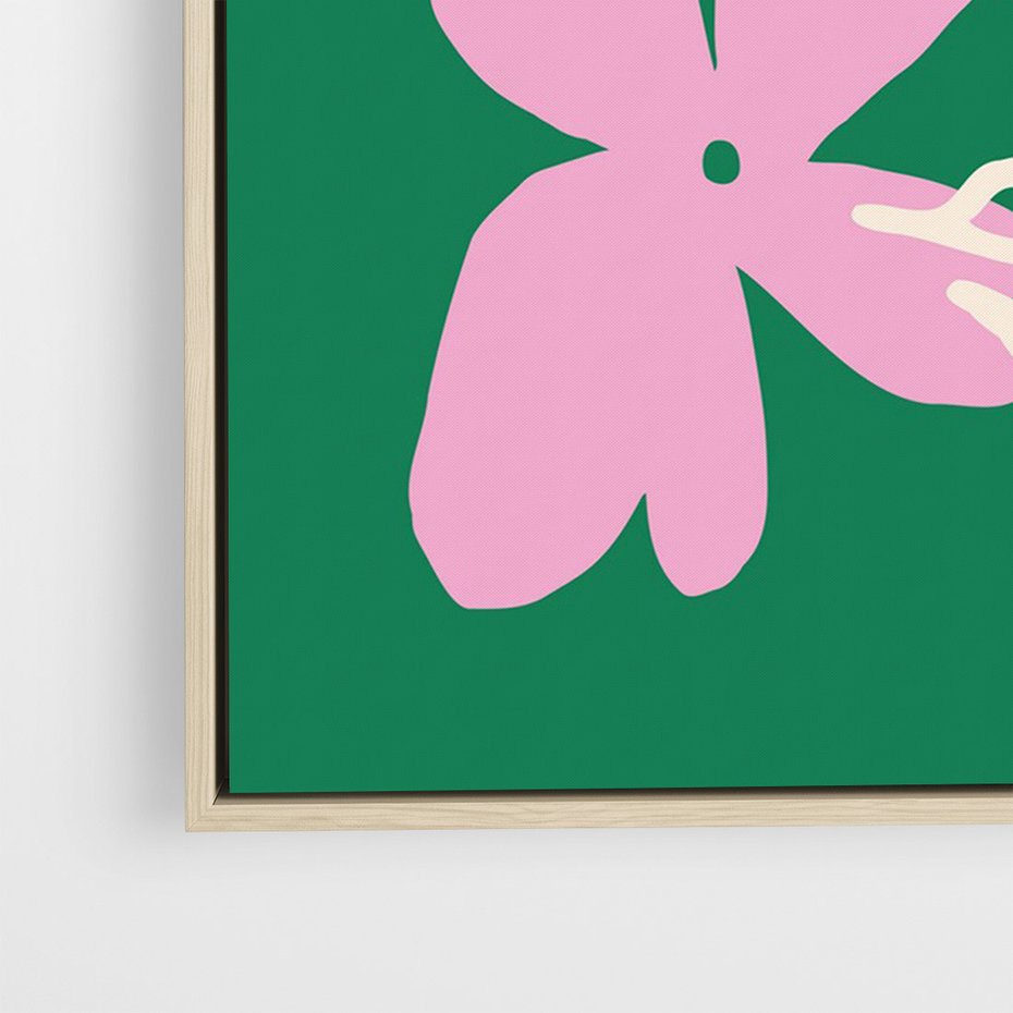 Obraz w ramie 70x100 - Wewnętrzne Fale - abstrakcyjny plakat, boho styl - rama drewno