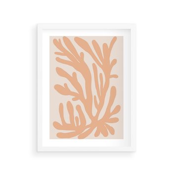 Plakat w ramie 30x40 - Rozkwitające Abstrakcje - nowoczesna sztuka, plakat modern - rama biała