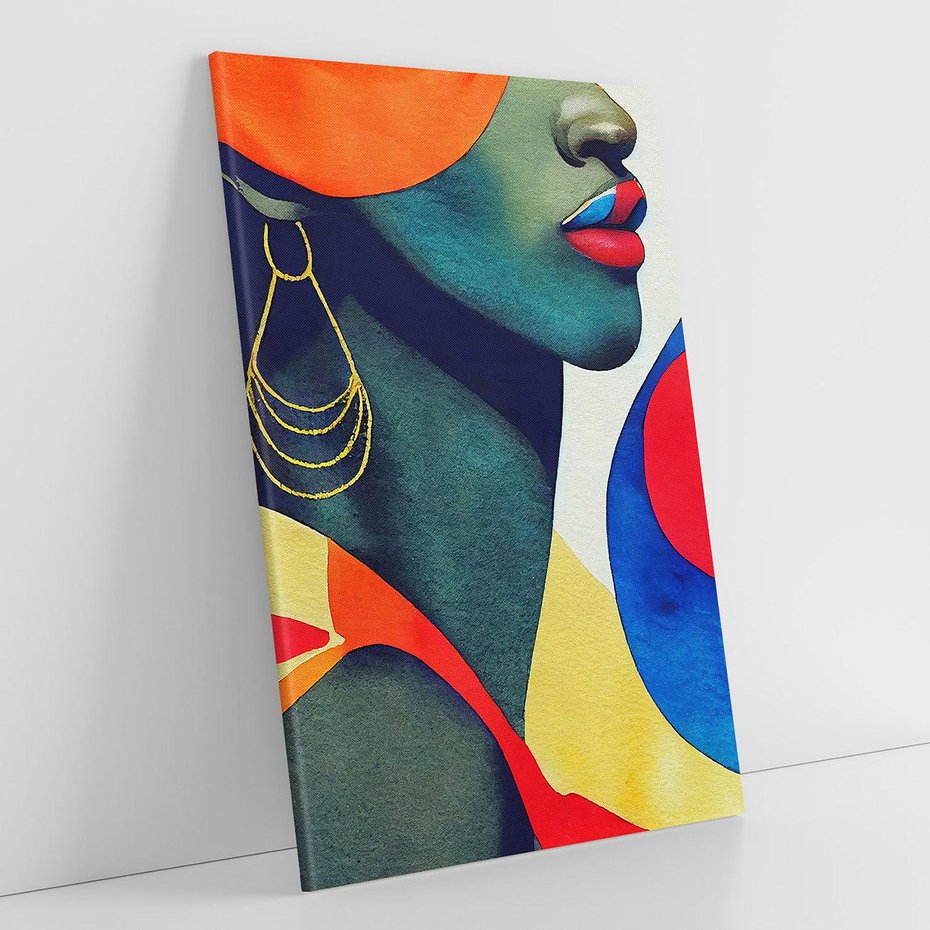 Obraz na płótnie 80x120 - Kolory Kobiety - mural, abstrakcja