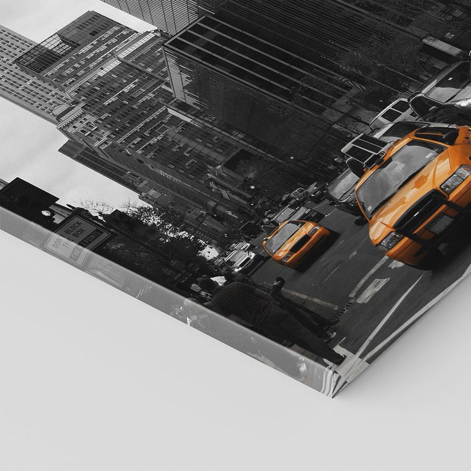 Obraz na płótnie 80x120 - Nowy York, taksówka w ruchu - Nowy York, taksówka