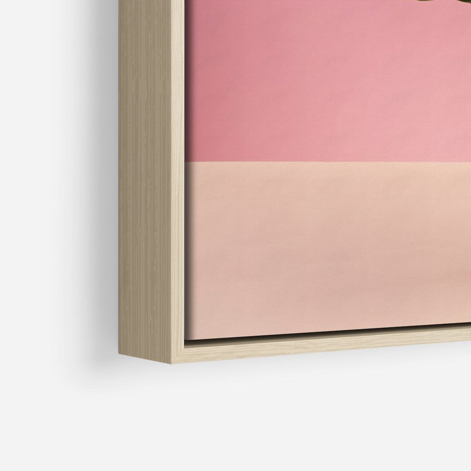 Obraz w ramie 70x100 - Majestatyczna monstera - monstera, liść - rama drewno