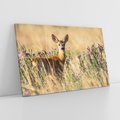 Obraz na płótnie 120x80 - Sarenka na malowniczej łące - sarna, sarenka