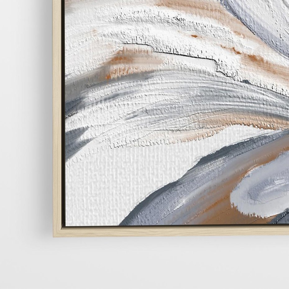 Obraz w ramie 70x50 - Olejne kwiaty - wyraz emocji - kwiaty, malowane - rama drewno