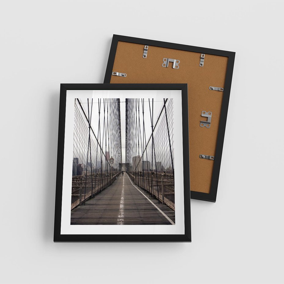 Plakat w ramie 40x50 - Nowoczesna Linia - most, nowoczesna - rama czarna