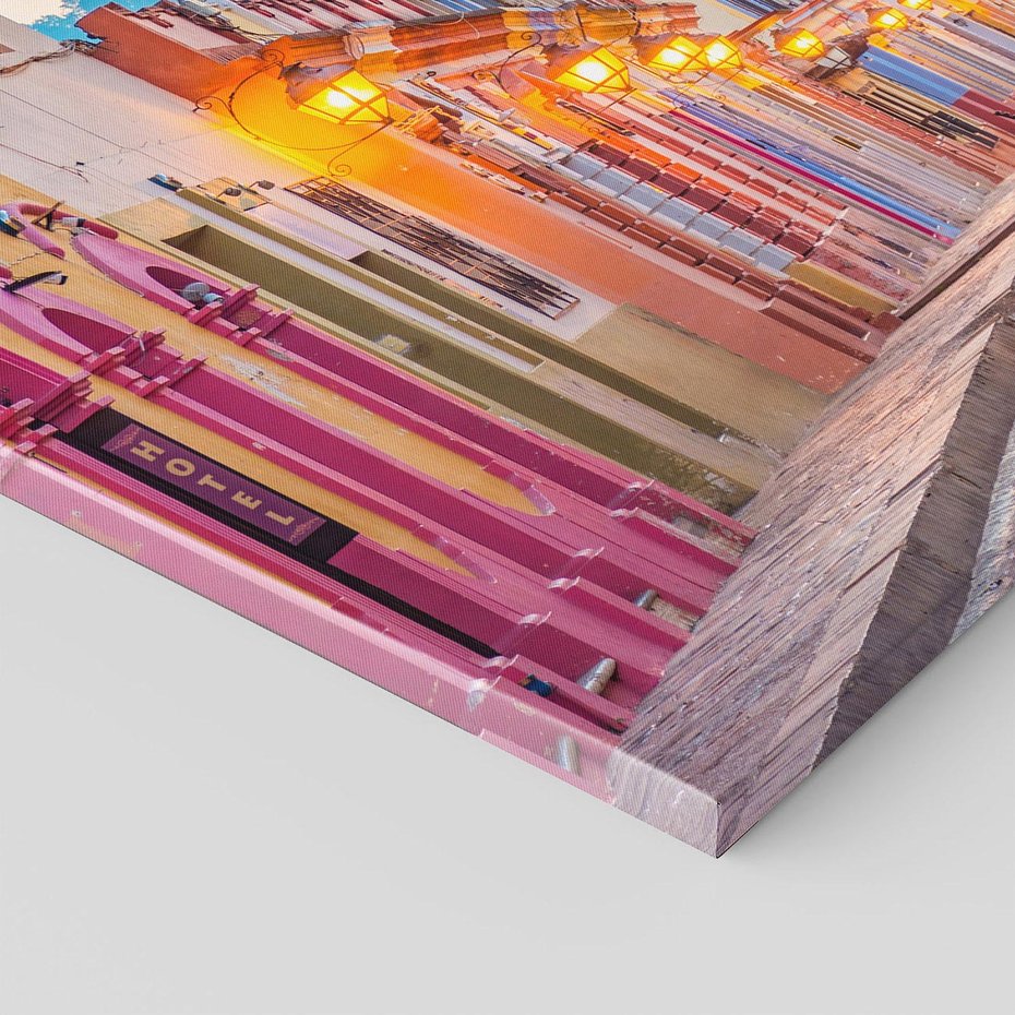 Obraz na płótnie 70x50 - W stronę marzycielskich horyzontów - włoska uliczka, wieczór