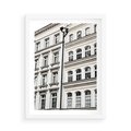 Plakat w ramie 50x70 - Urok Starej Kamienicy - budynki, miasto - rama biała