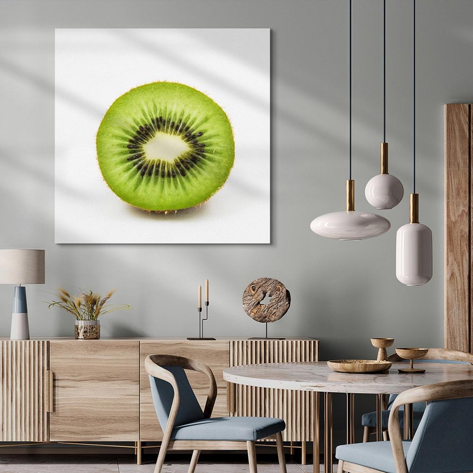 Obraz na płótnie 60x60 - Kiwi Owoce - kiwi, owoce