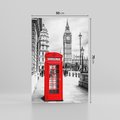Obraz na płótnie 50x70 - Ikoniczna budka w Londynie - Londyn, budka