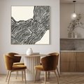 Obraz w ramie 80x80 - Podróżne Impresje - boho plakat, rycina - rama drewno