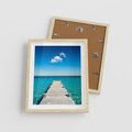 Plakat w ramie 40x50 - Letnie Morskie Uczucie - morze, pomost - rama drewno