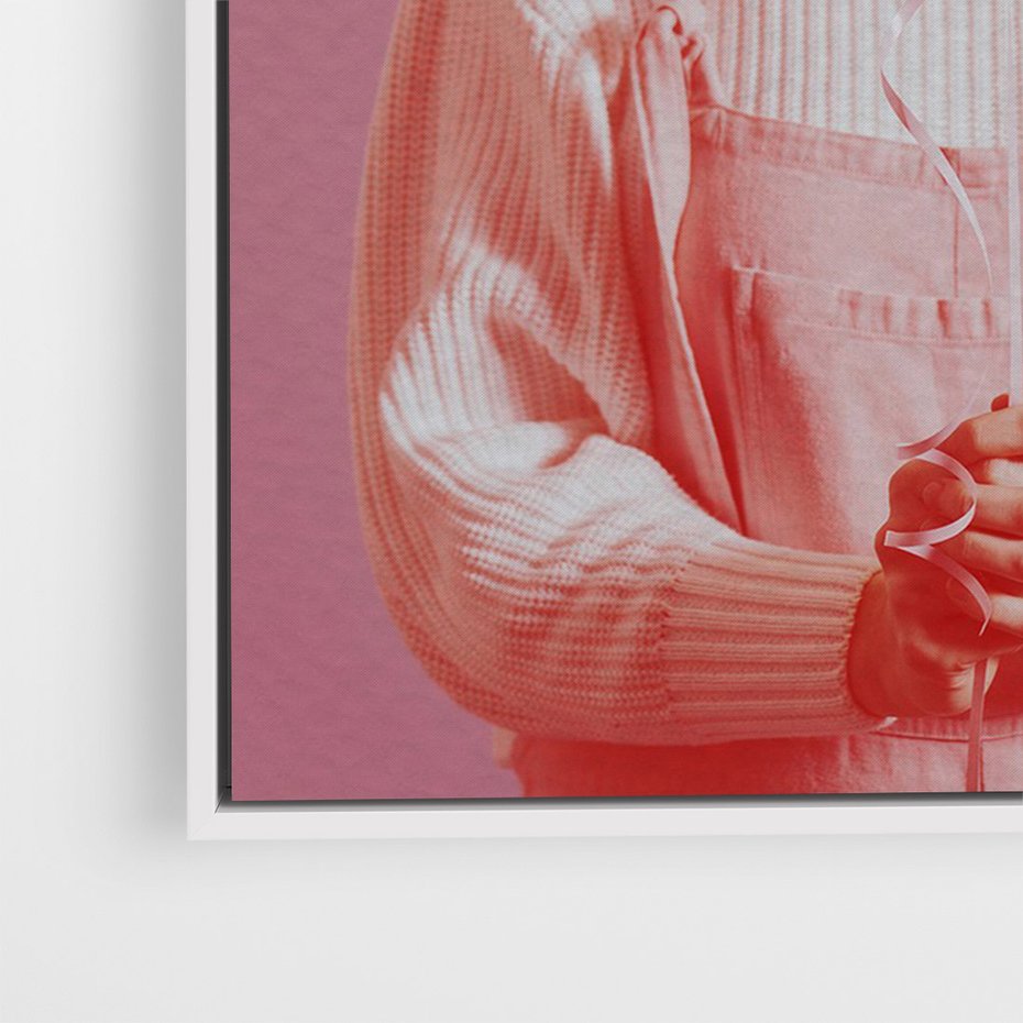 Obraz w ramie 70x100 - Kolaż Wyobraźni - kolaż zdjęć, styl retro - rama biała