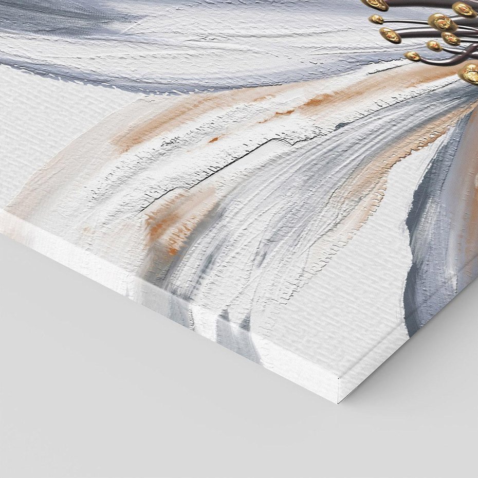 Obraz na płótnie 100x70 - Olejne kwiaty - wyraz emocji - kwiaty, malowane